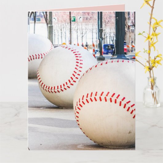 RETIREMENT CINCINNATI BASEBALL GREETCARD KARTE (Gelbe Blume)