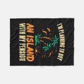 Retirement Dream Vacation Funded  Fleecedecke (Vorderseite (Horizontal))