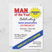 RETIREMENT - Einladung von FOTOS - Titelseite des (Rückseite)