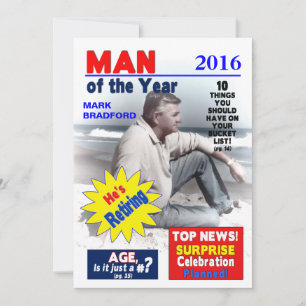 RETIREMENT - Einladung von FOTOS - Titelseite des
