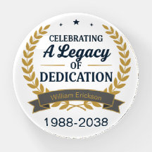 Retirement Employee Recognition Paperweight