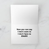 RETIREMENT=ES MUSS ODER WILL NICHT KARTE (Innenseite)