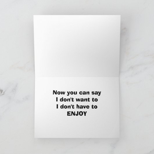 RETIREMENT=ES MUSS ODER WILL NICHT KARTE (Innenseite)