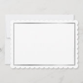 RETIREMENT FEIERN DINNER Modernes Silberschwarz Einladung (Rückseite)