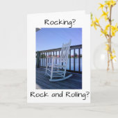 RETIREMENT-FRAGE? ROCK ODER ROCK UND ROLLE? KARTE (Gelbe Blume)