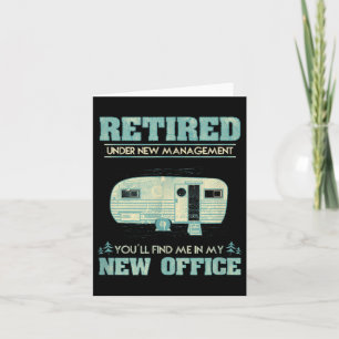 Retirement Funny Camping Rv Caravan Geschenk Retir Karte