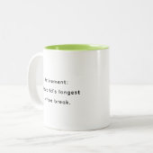 Retirement Funny & Inspirational Quotes Mug Zweifarbige Tasse (Vorderseite Links)