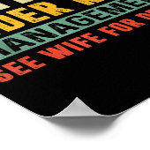 Retirement Funny Party Retired Under New Managemen Poster (Ecke)