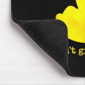 Retirement Funny Retired I Don't Give A Quack Rubb Mousepad (Ecke)