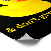 Retirement Funny Retired I Don't Give A Quack Rubb Poster (Ecke)