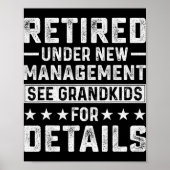 Retirement Gag Party Retired Under New Management Poster (Vorne)