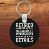 Retirement Gag Party Retired Under New Management Schlüsselanhänger (Vorderseite)