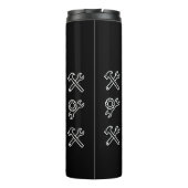 RETIREMENT Geschenk Männer Funny VATER GRANDPA HUS Thermosbecher (Rückseite)