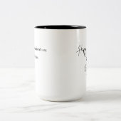 Retirement Gift – “The Adventure Begins” | Elegant Zweifarbige Tasse (Mittel)