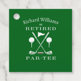 Retirement Golf Modernes Emblem Golf Clubs müde Geschenkanhänger