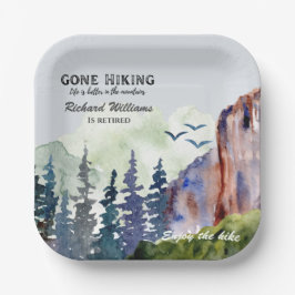 Retirement Gone Hiking Life is Better Mountains Pappteller