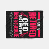 Retirement I'm A Retired Ceo Fleecedecke (Vorderseite (Horizontal))