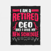 Retirement I'm A Retired Ceo Fleecedecke (Vorderseite)