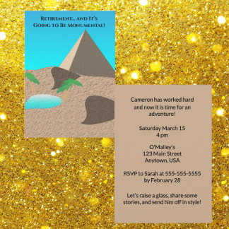 Retirement is going to be Monumental Einladung