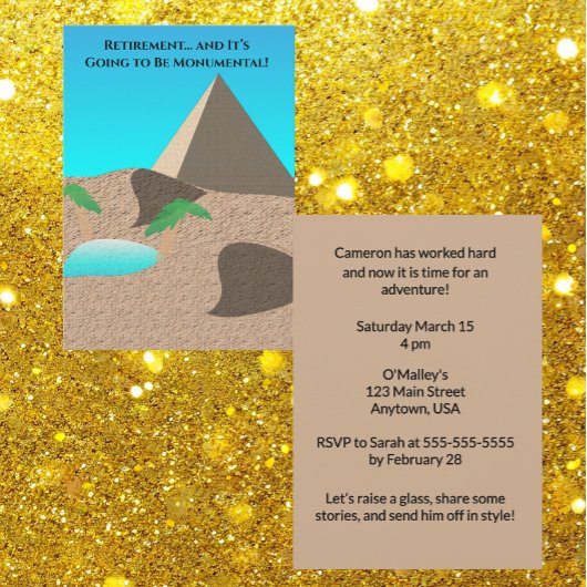 Retirement is going to be Monumental Einladung