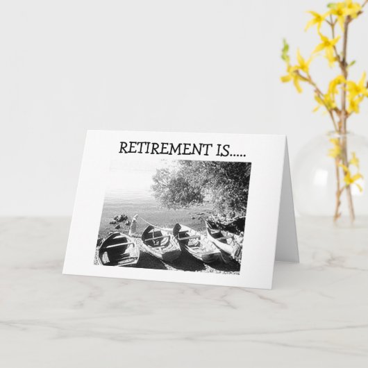 "RETIREMENT IST IHRE ZEIT - GENIESSEN" KARTE (Gelbe Blume)