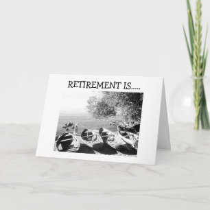 "RETIREMENT IST IHRE ZEIT - GENIESSEN" KARTE