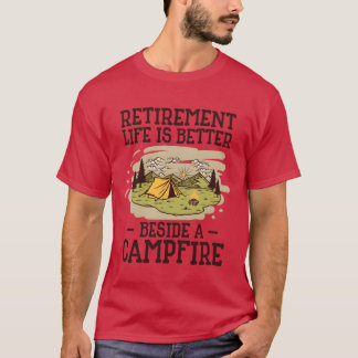 Retirement Life Camping Outrsraveling Camper frien T-Shirt