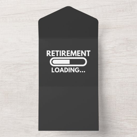 RETIREMENT LOADING ALL IN ONE EINLADUNG (Innen Boden)