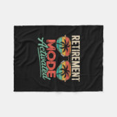 Retirement Mode Activated Retired Vacation Men Wom Fleecedecke (Vorderseite (Horizontal))