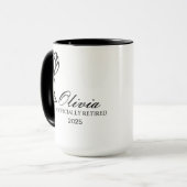 Retirement Mug, Personalized Happy Retirement Cup, Tasse (Vorderseite Links)