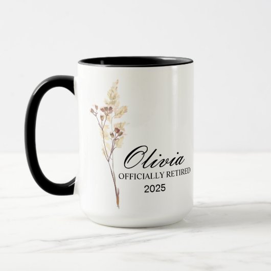 Retirement Mug, Personalized Happy Retirement Cup, Tasse (Links)