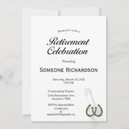 Retirement Party Announcement Western theme Einladung