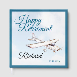 Retirement Party Guest book with Airplane Design 3 Gästebuch
