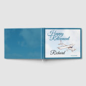 Retirement Party Guest book with Airplane Design 3 Gästebuch (Voll)