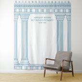 Retirement Party in blue Wandteppich (Beispiel)