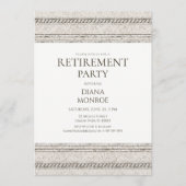 Retirement party invitation with elegant design einladung (Vorderseite)