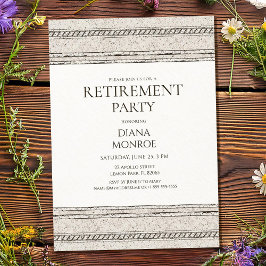 Retirement party invitation with elegant design einladung