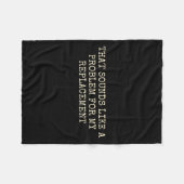 Retirement Party Not My Problem Retiree Replacemen Fleecedecke (Vorderseite (Horizontal))