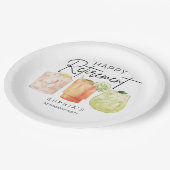 Retirement Party Pappteller (Schrägansicht)