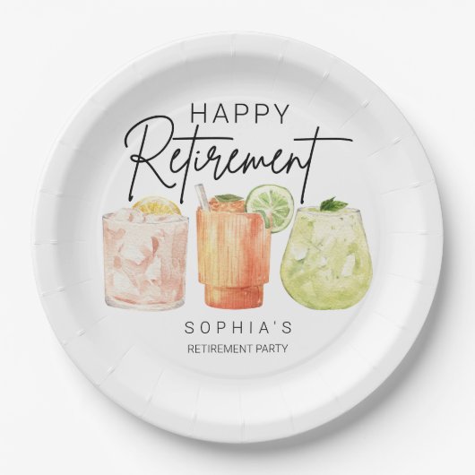 Retirement Party Pappteller (Vorderseite)