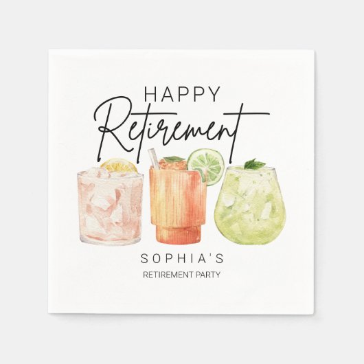 Retirement Party Serviette (Vorderseite)