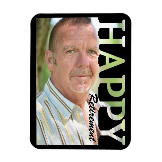 Retirement Photo Magnet | Personalized Retirement  (Vertikal)