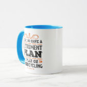 Retirement Plan Motorcycling Gift Funny Tasse (Vorderseite Links)