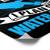 Retirement Plan Water Skier Water Ski Waterskiing  Poster (Ecke)