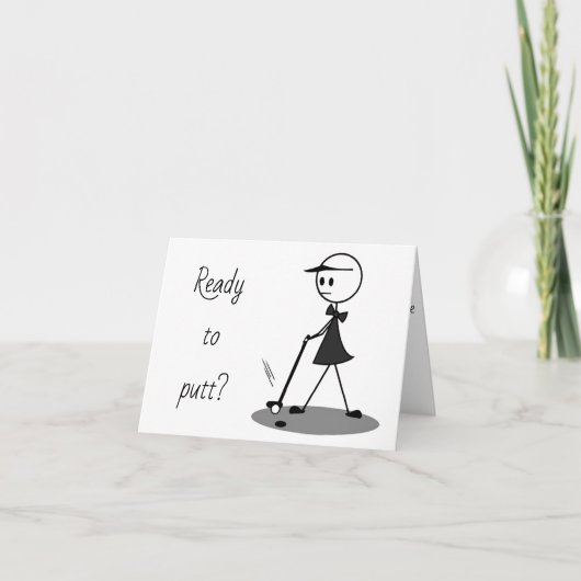 **RETIREMENT** PUTT ALLES, WAS DU WILL AUF JETZT!! KARTE (Vorderseite)