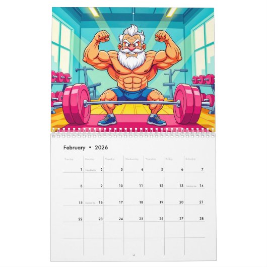 Retirement Reboot - 2026 Bucket List Calendar Kalender (Feb 2026)