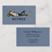 Retirement - Rip Van Winkle image business Telefonnummerkarte (Vorne/Hinten)