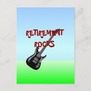 RETIREMENT ROCKS, beliebtes Design, Postkarte