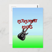 RETIREMENT ROCKS, beliebtes Design, Postkarte (Vorne/Hinten)