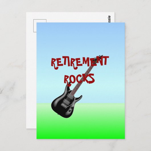 RETIREMENT ROCKS, beliebtes Design, Postkarte (Vorne/Hinten)